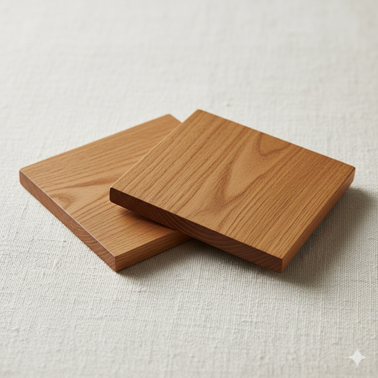 定禅寺ケヤキのシンプルコースター（2枚セット）