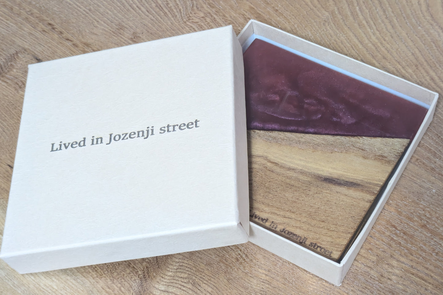 定禅寺通ケヤキレジンコースター【仙台・定禅寺通】